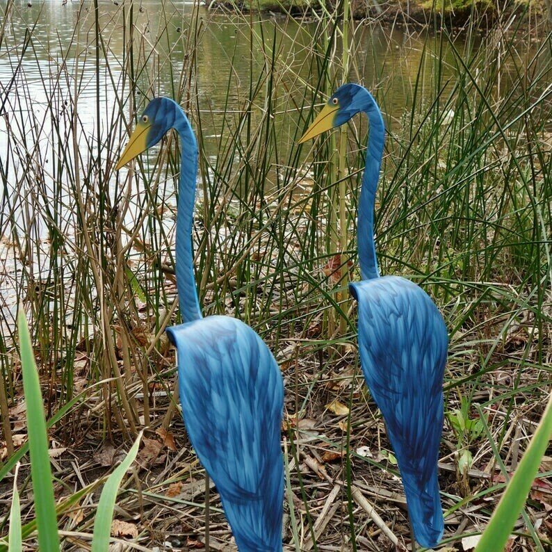 Florida Dancing Birds Garden Metal Art